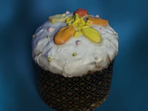 Easter bread sweet celebration 3D Model