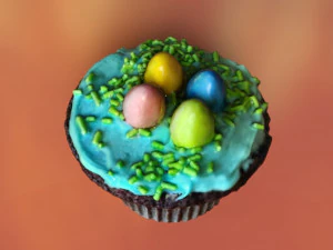 Easter cupcake 3D Model