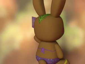 Easter bunny signal 3D Model