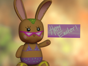 Easter bunny signal Modelo 3D