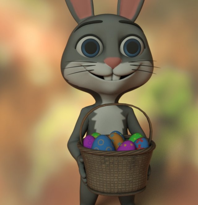 Easter Bunny Modèle 3D .c4d .max .obj .3ds .fbx .stl .blend 