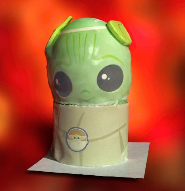 Easter baby Yoda celebration 3D 模型 .c4d .max .obj .3ds .fbx .stl .blend 