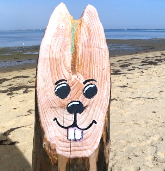 Wood easter bunny 3D मॉडल .c4d .max .obj .3ds .fbx .stl .blend