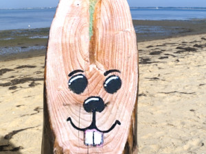 Wood easter bunny 3D Model