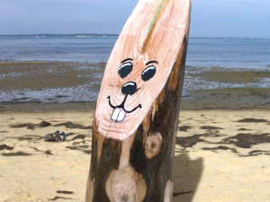 Wood easter bunny 3D Model