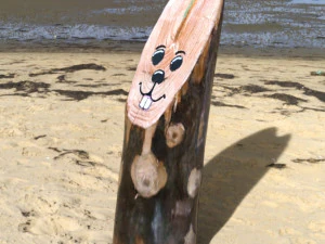 Wood easter bunny 3D Model