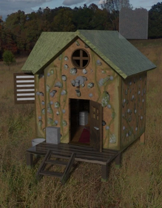 Heksenhuis 3D Model .c4d .max .obj .3ds .fbx .stl .blend 
