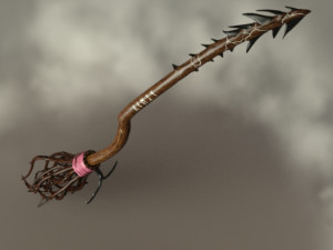 Transylvanian barb witch broom Model 3D