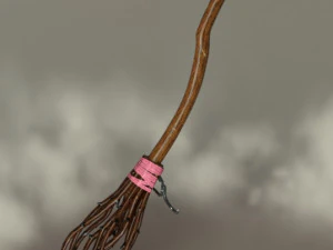Transylvanian barb witch broom 3D Model