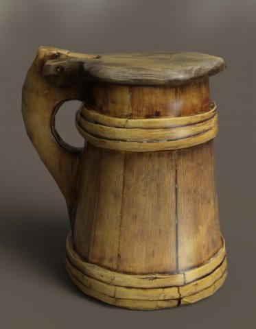 Tankard mug Model 3D .c4d .max .obj .3ds .fbx .stl .blend 