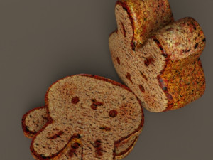 Bunny bread 3D 모델