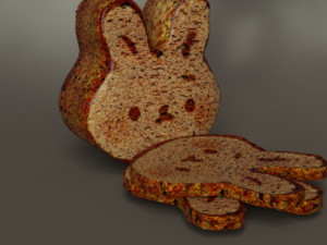 Bunny bread 3D 모델