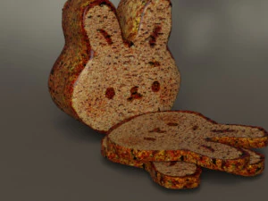 Bunny bread 3D Model
