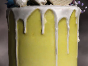 Bolo Amarelo Modelo 3D