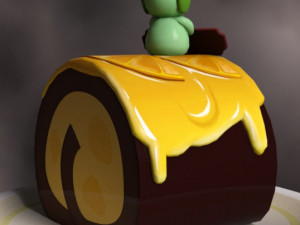 Cake roll 3D 모델