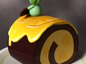 Cake roll 3D 模型