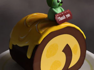 Cake roll 3D Model