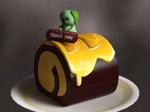 Cake roll 3D 模型