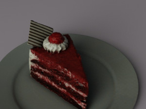 Red velvet Modelo 3D
