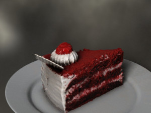 Red velvet Modelo 3D