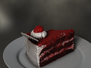 Red velvet Modelo 3D