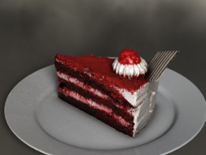 Red velvet Modelo 3D