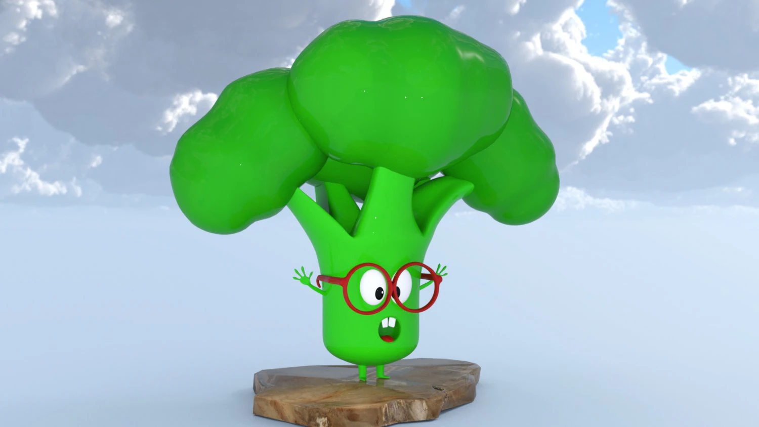 Vegetables Broccoli 3D Model .c4d .max .obj .3ds .fbx .stl .blend 
