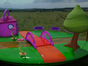 Diorama Fantasy park 3D 모델