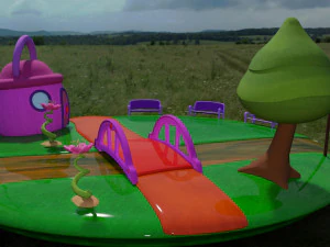 Diorama Fantasy park 3D Model