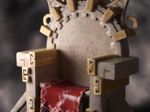 Throne Aztec 3D Model