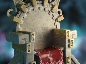 Throne Aztec 3D Модель