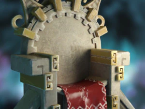 Trono azteco Modello 3D
