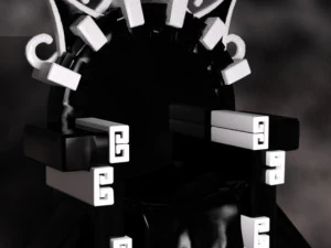 Trono azteco Modello 3D