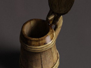 Wooden tankard 3Dモデル