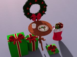 Decoration Christmas pack 3D Model