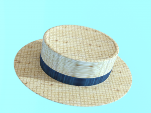 Hat and umbrella Modelo 3D