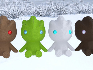 Alien vargin ET toy 3D Model