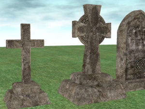 Rumput kuburan Model 3D