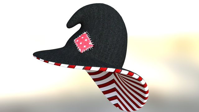 Hat halloween 3D Model .c4d .max .obj .3ds .fbx .stl .blend 