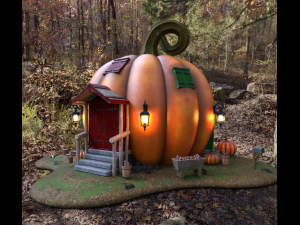 Pumpkin House Halloween 3D Модель