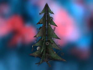 Digital scientific Christmas trees 3D Model