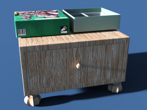 Board game kit toy 3D-Modell