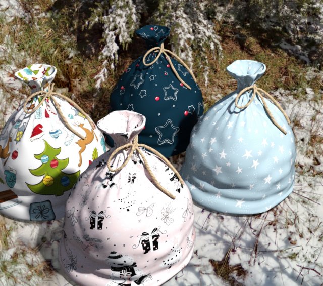Decoration xmas 3D Model .c4d .max .obj .3ds .fbx .stl .blend 