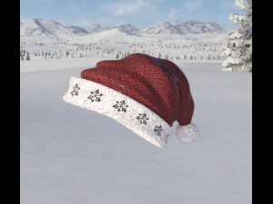 クリスマスハット ユニセックス 3Dモデル
