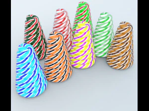 Gingerbread House and props 3D Model