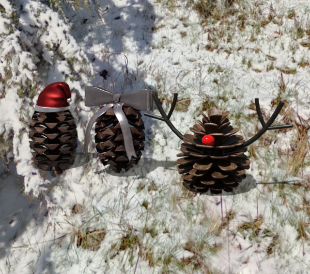 Pack props christmas 3D 模型 .c4d .max .obj .3ds .fbx .stl .blend 