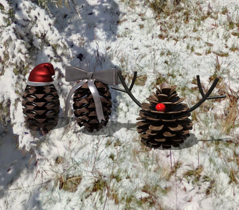 Pack props christmas 3D Model .c4d .max .obj .3ds .fbx .stl .blend 