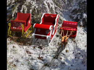 Pack props christmas 3D Model