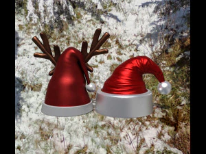 Pack props christmas 3D Model