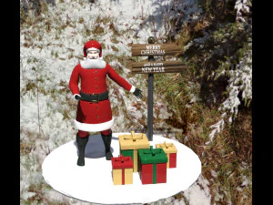 Pack props christmas 3D Model